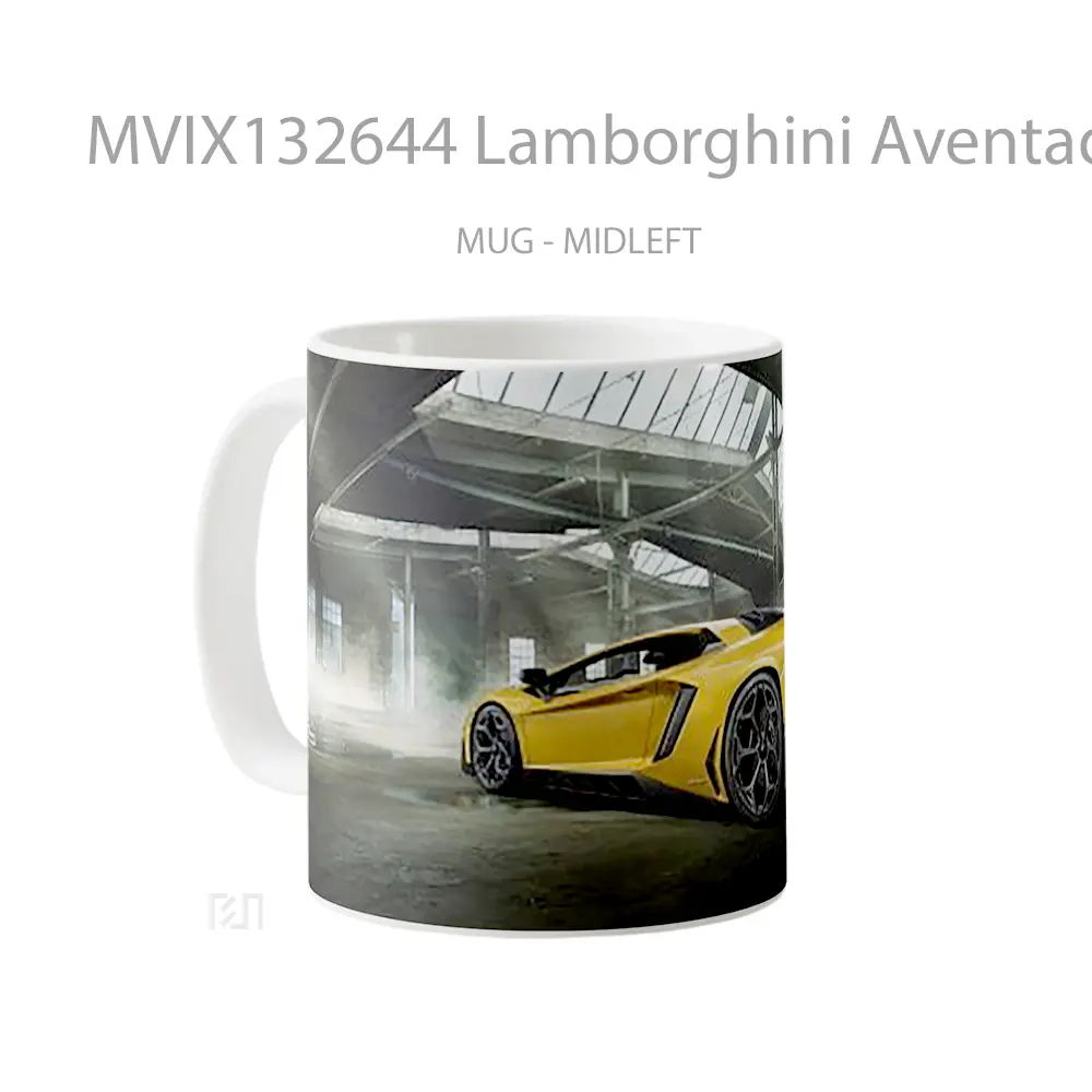 Mug Lamborghini Aventador Lp 750 4 V2 Cangkir Mobil - All-side / Desain