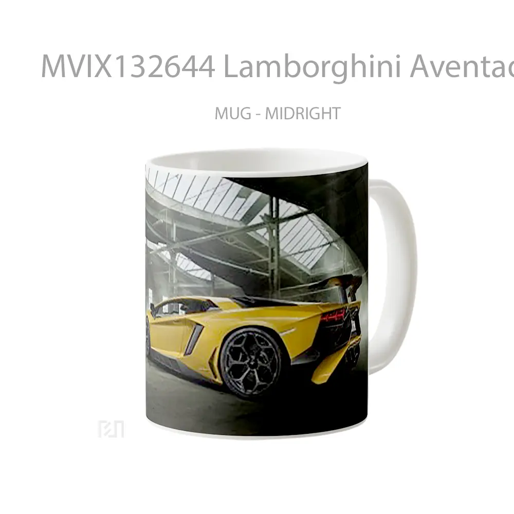 Mug Lamborghini Aventador Lp 750 4 V2 Cangkir Mobil - All-side / Desain