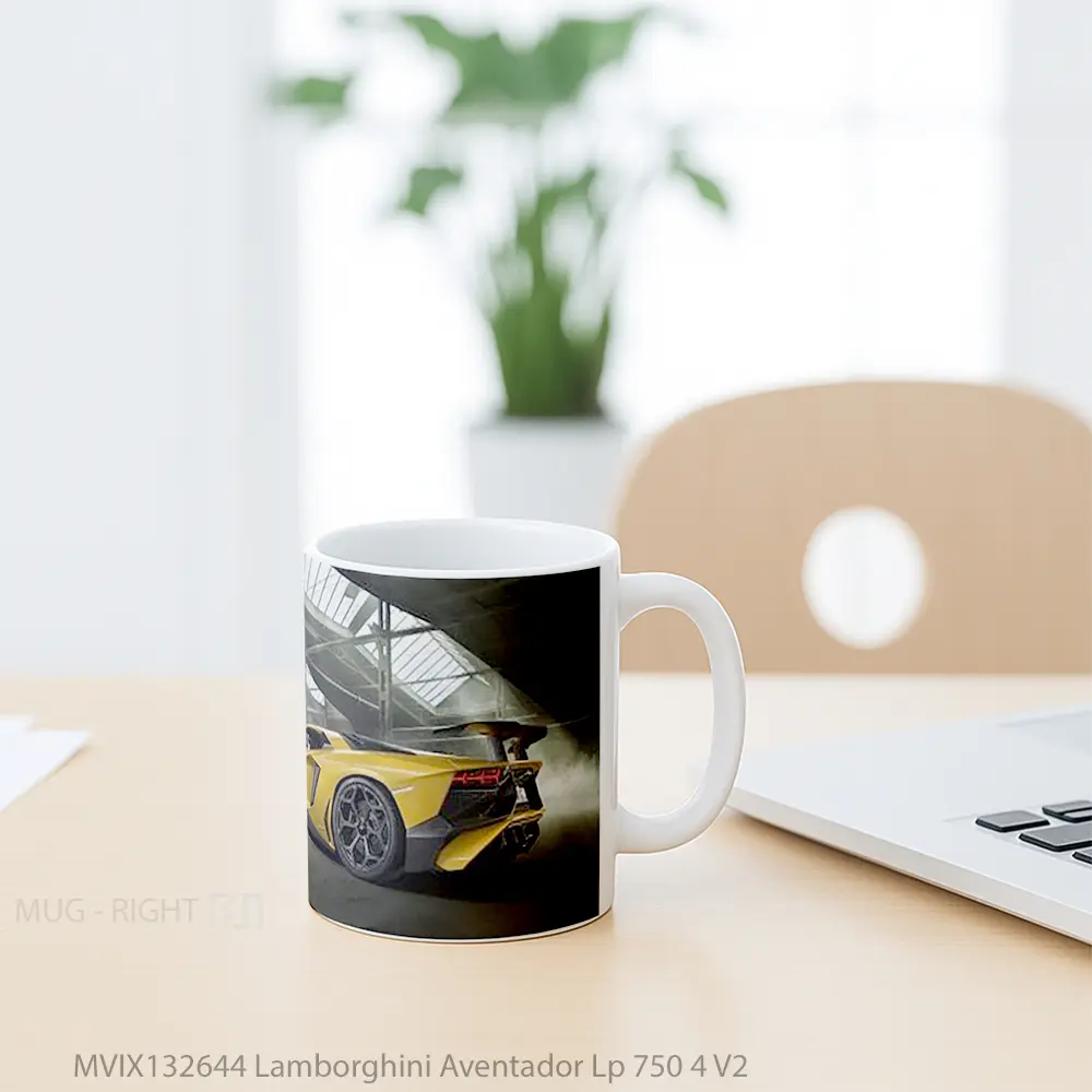 Mug Lamborghini Aventador Lp 750 4 V2 Cangkir Mobil - All-side / Desain