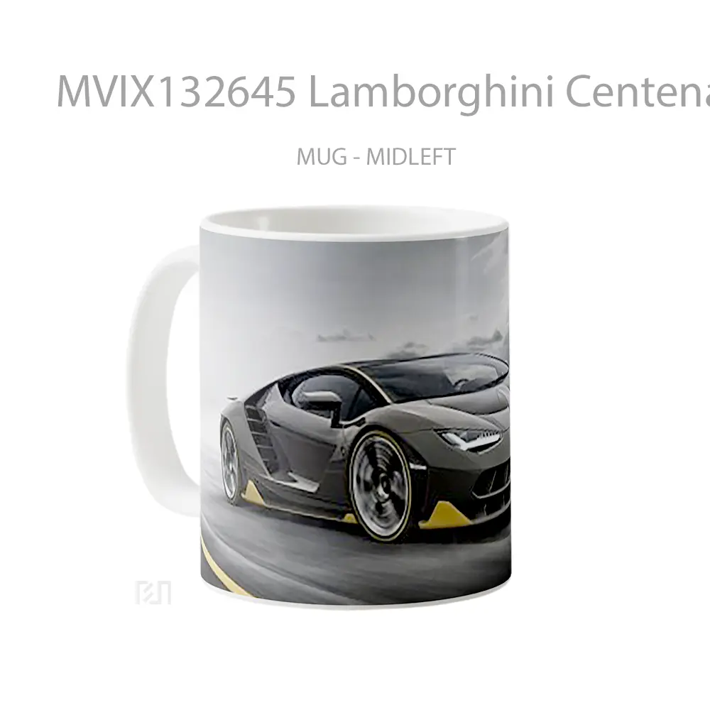 Mug Lamborghini Centenario V2 Cangkir Mobil - All-side / Desain