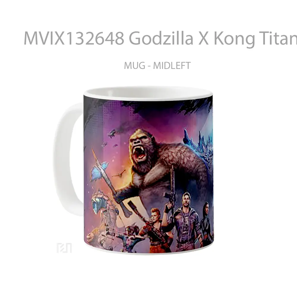 Mug Godzilla X Kong Titan Chasers Game Cangkir Gamer - All-side / Desain