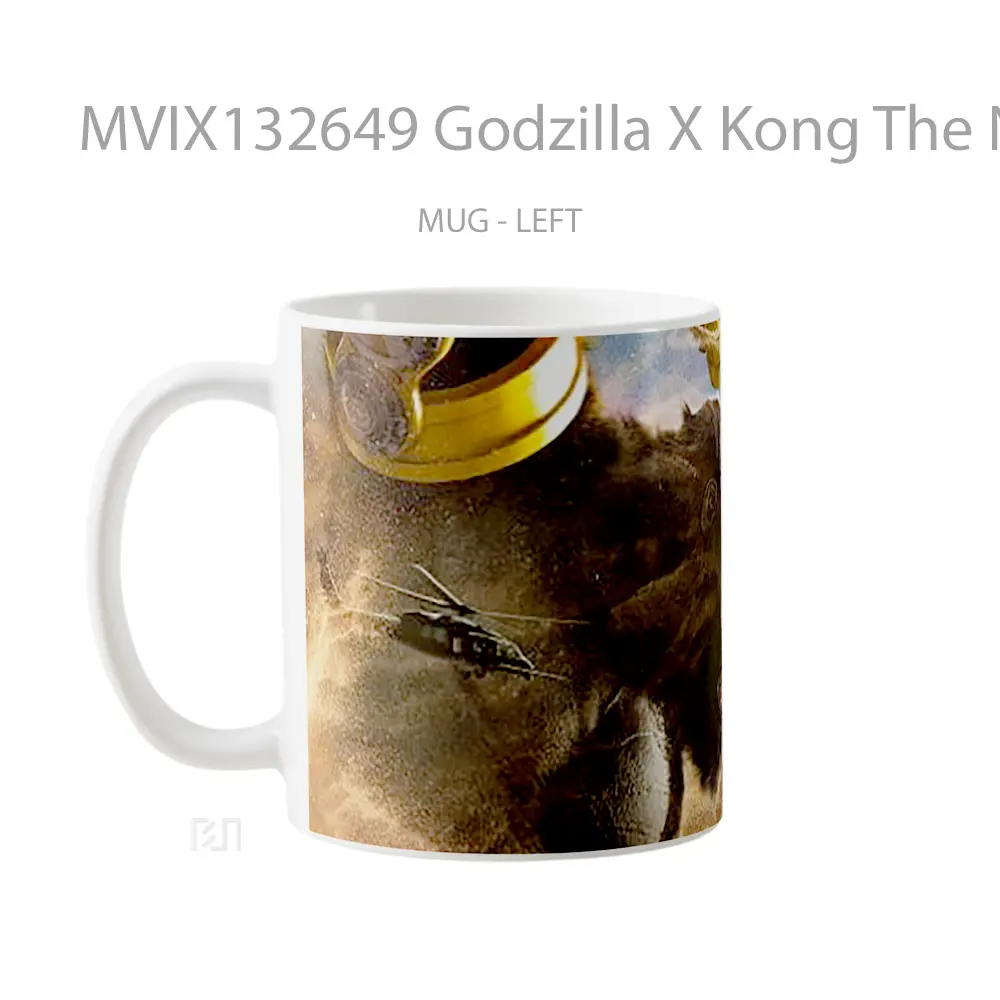 Mug Godzilla X Kong The New Empire V2 Gelas Keramik Unik - All-side / Desain