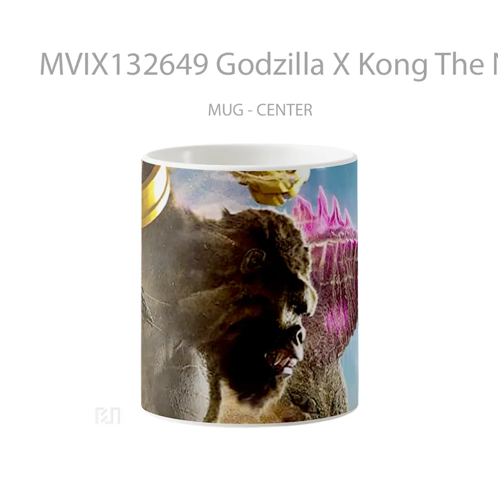Mug Godzilla X Kong The New Empire V2 Gelas Keramik Unik