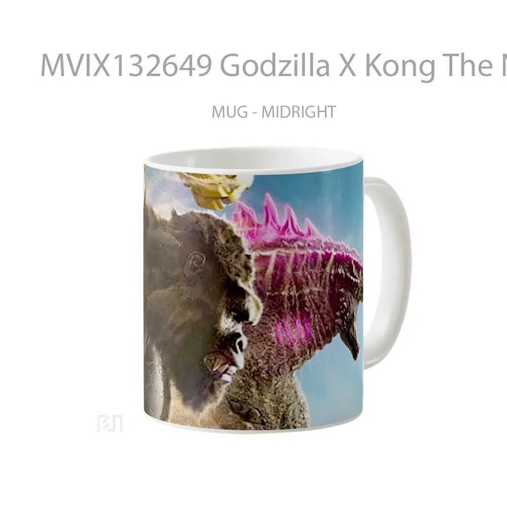 Mug Godzilla X Kong The New Empire V2 Gelas Keramik Unik - All-side / Desain