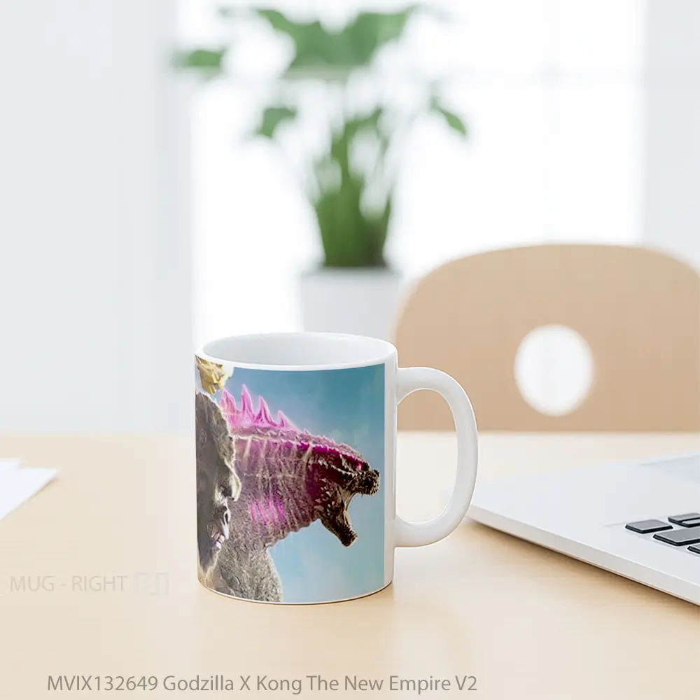 Mug Godzilla X Kong The New Empire V2 Gelas Keramik Unik - All-side / Desain