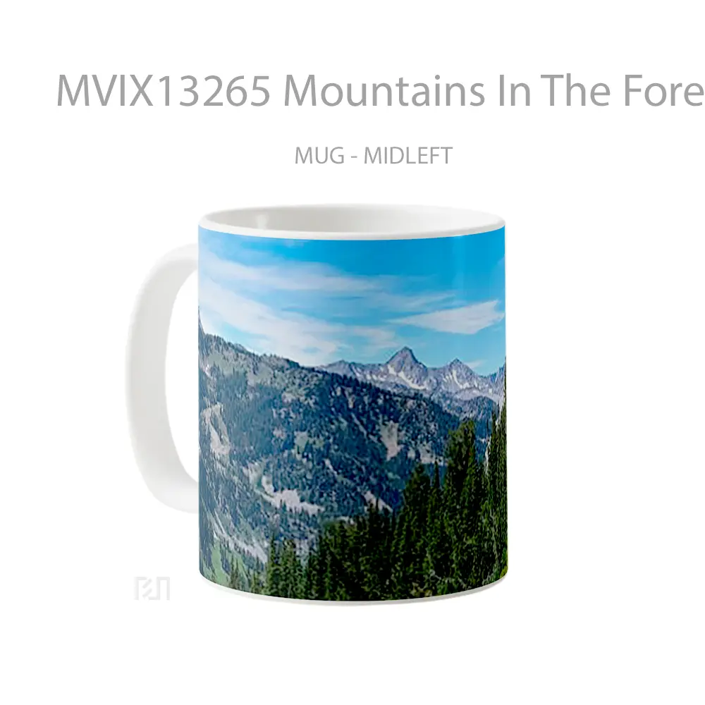 Mug Mountains In The Forest V1 Gelas Pemandangan Alam - All-side / Desain