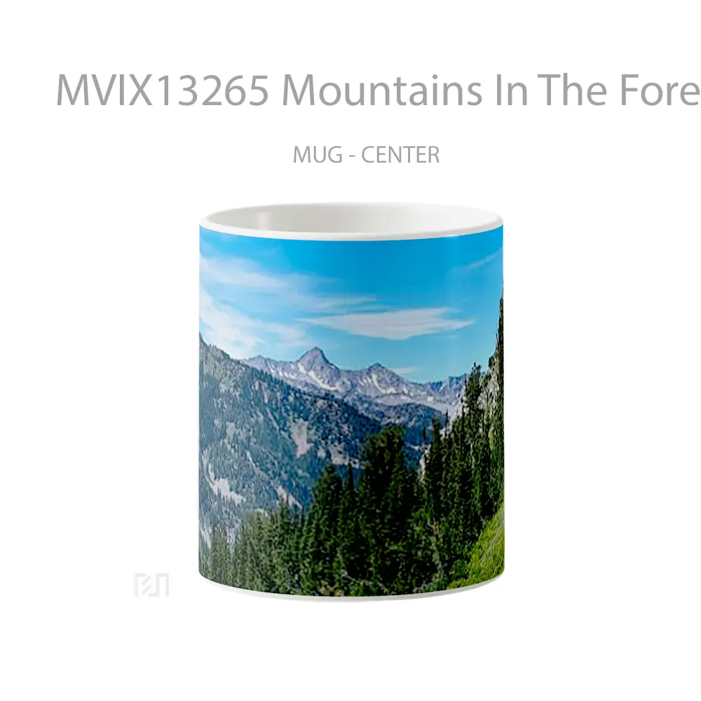 Mug Mountains In The Forest V1 Gelas Pemandangan Alam