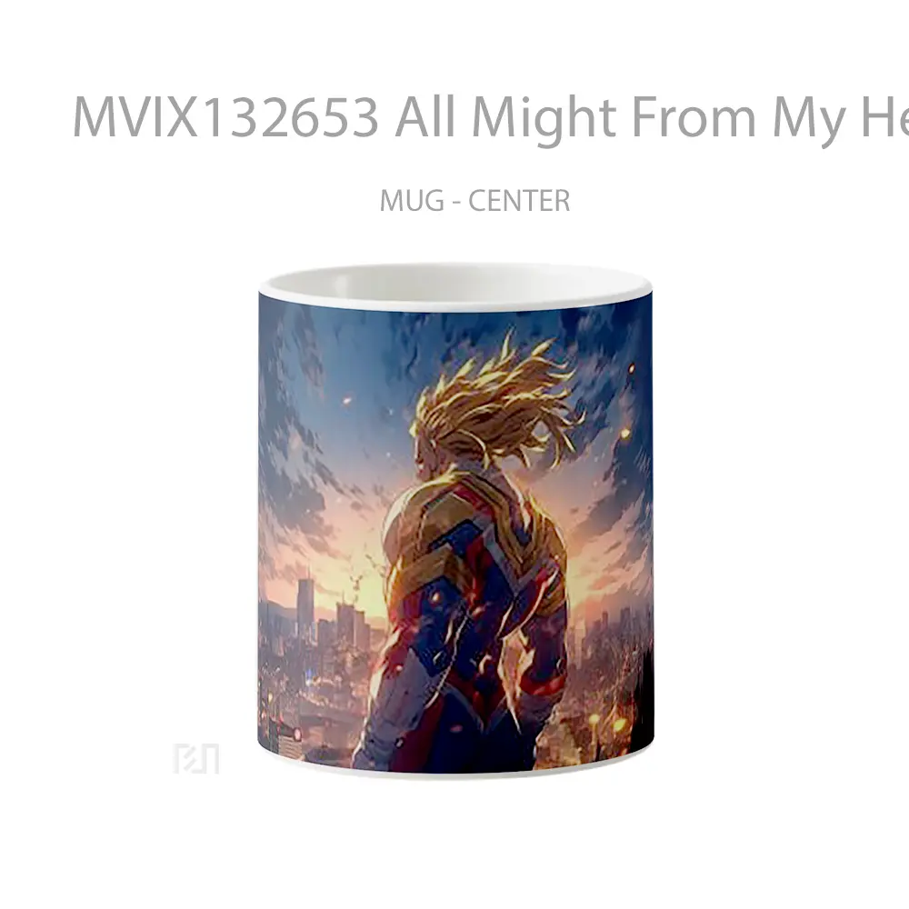 Mug All Might From My Hero Academia Cangkir Anime