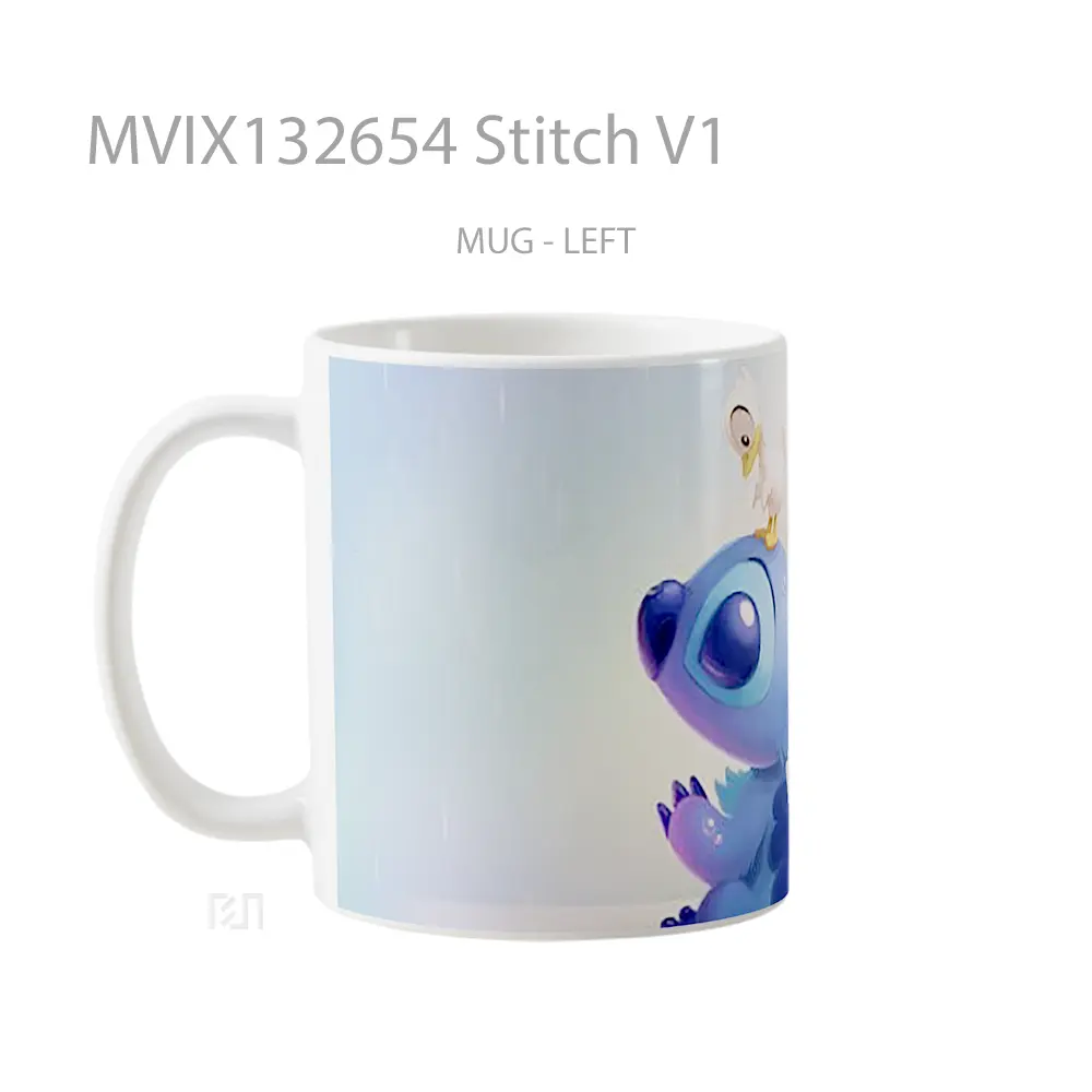 Mug Stitch V1 Gelas Keramik Unik - All-side / Desain
