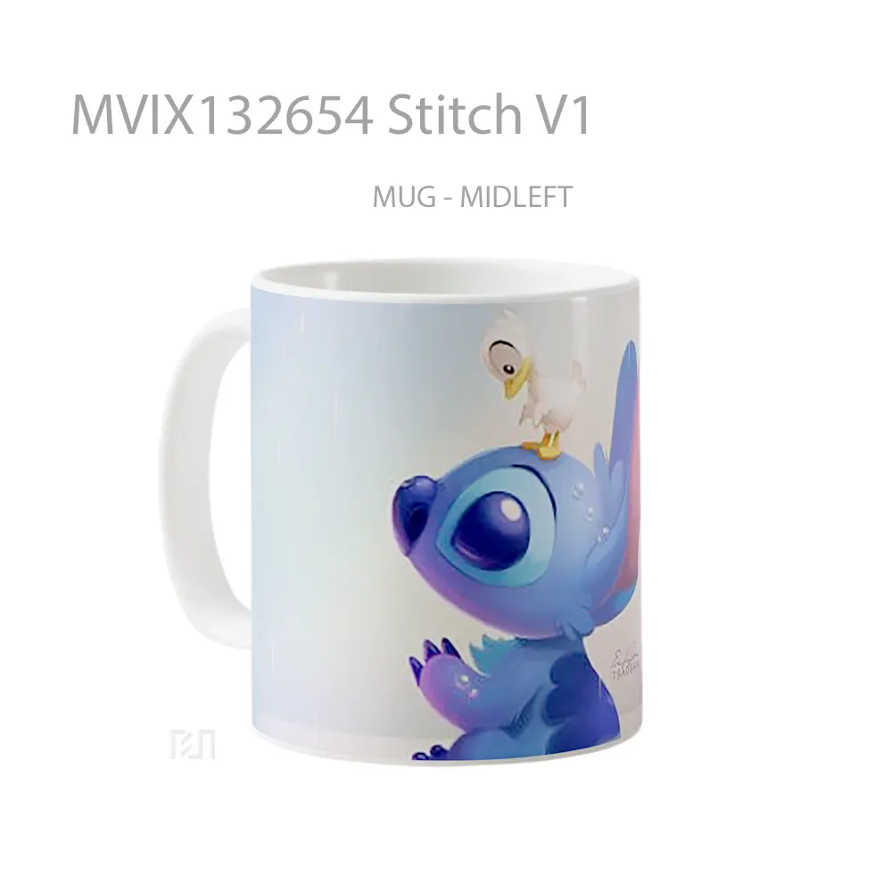 Mug Stitch V1 Gelas Keramik Unik - All-side / Desain