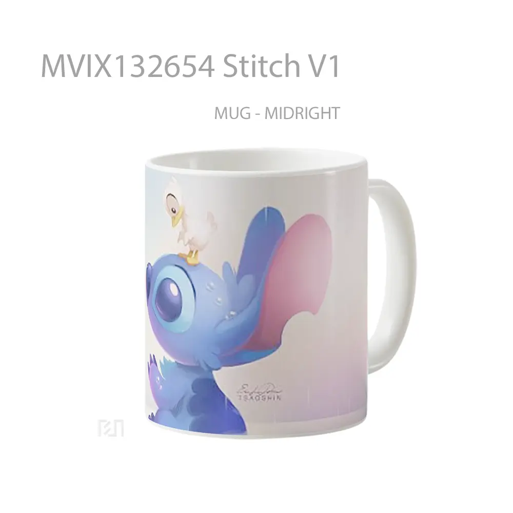 Mug Stitch V1 Gelas Keramik Unik - All-side / Desain