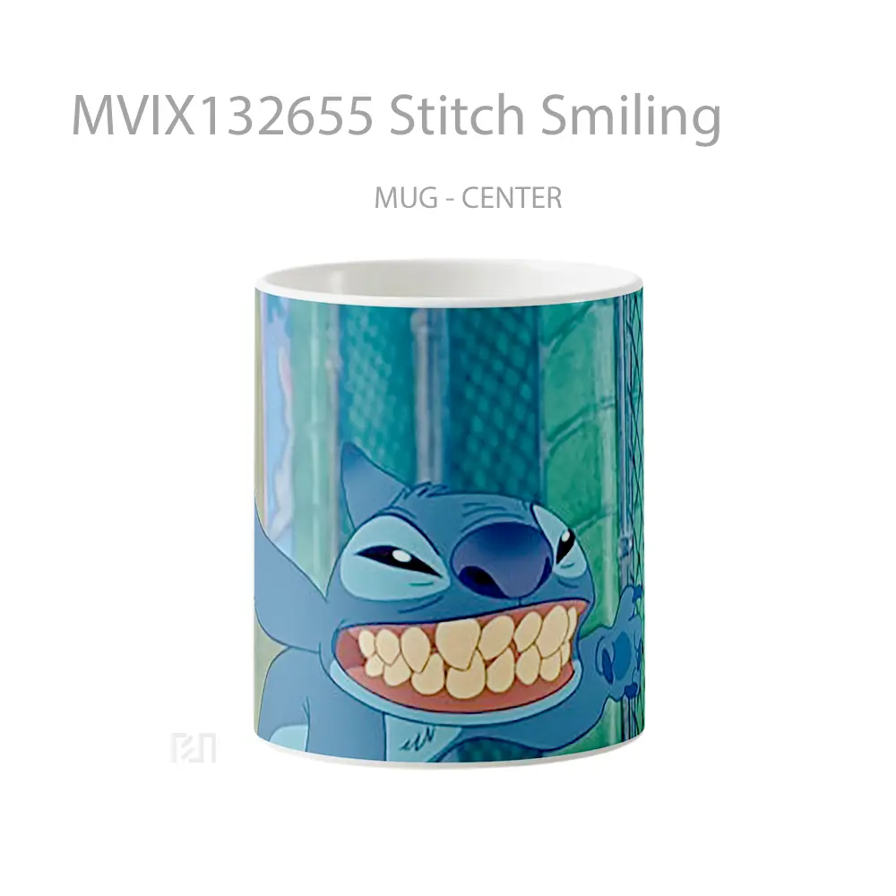 Mug Stitch Smiling Gelas Keramik Unik