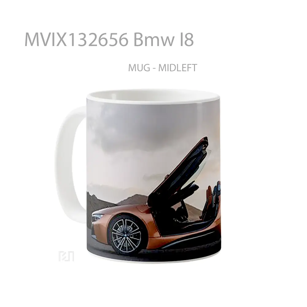 Mug Bmw I8 Cangkir Mobil - All-side / Desain