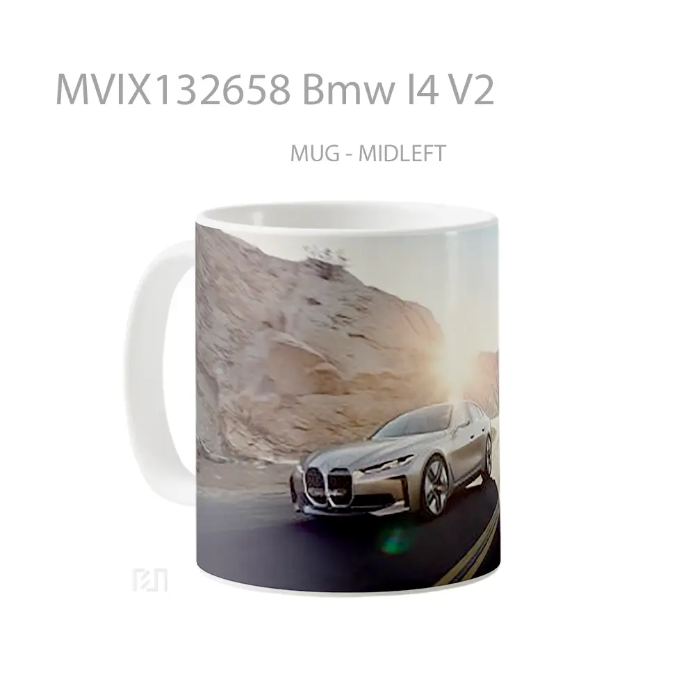 Mug Bmw I4 V2 Cangkir Mobil - All-side / Desain