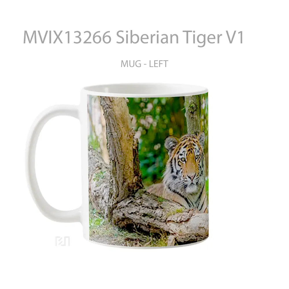 Mug Siberian Tiger V1 Gelas Hewan Lucu - All-side / Desain