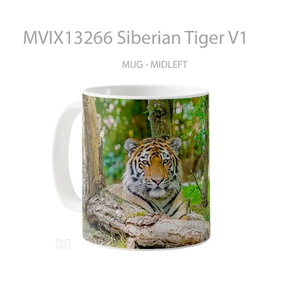 Mug Siberian Tiger V1 Gelas Hewan Lucu - All-side / Desain