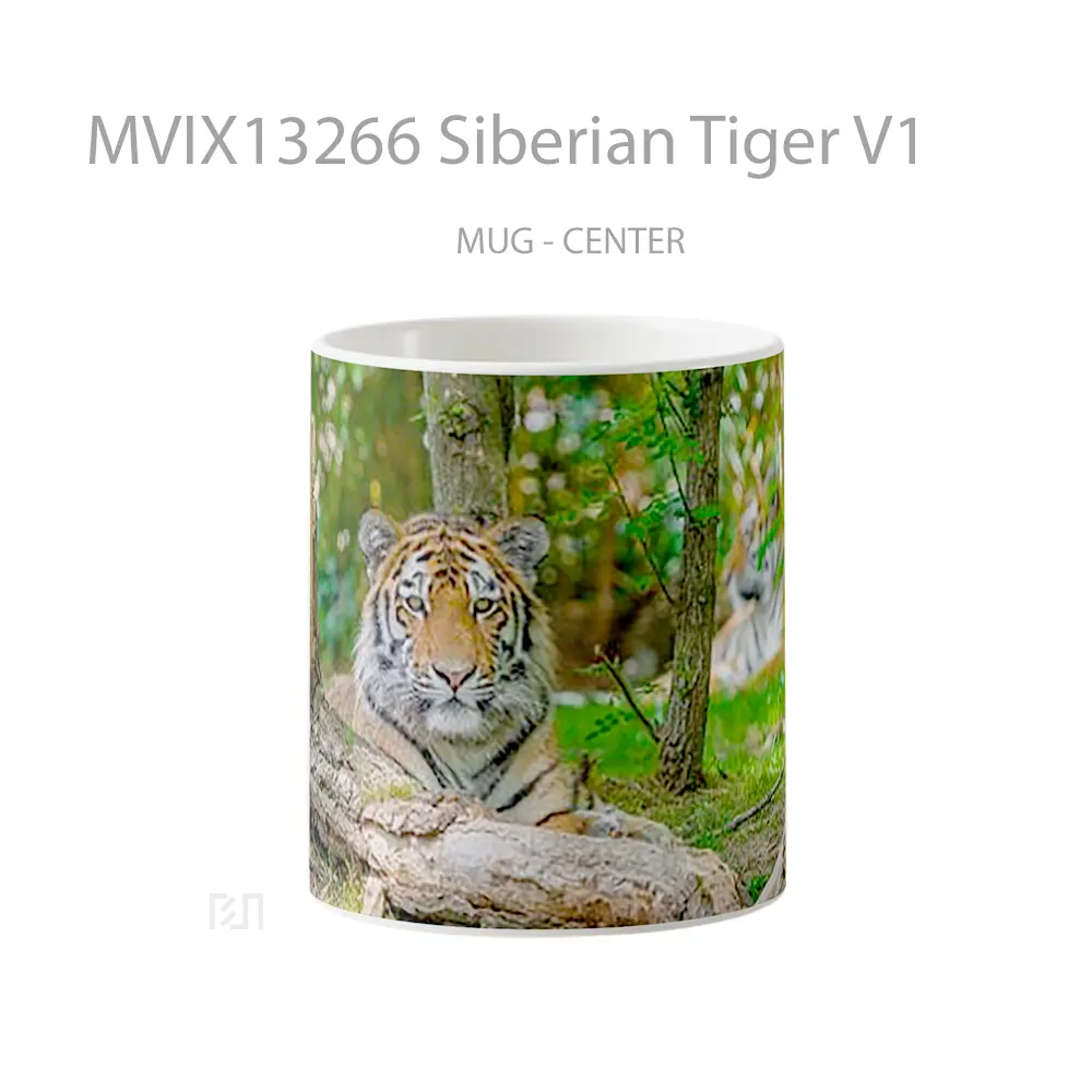 Mug Siberian Tiger V1 Gelas Hewan Lucu