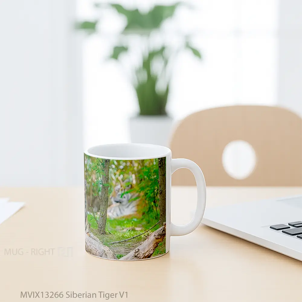 Mug Siberian Tiger V1 Gelas Hewan Lucu - All-side / Desain