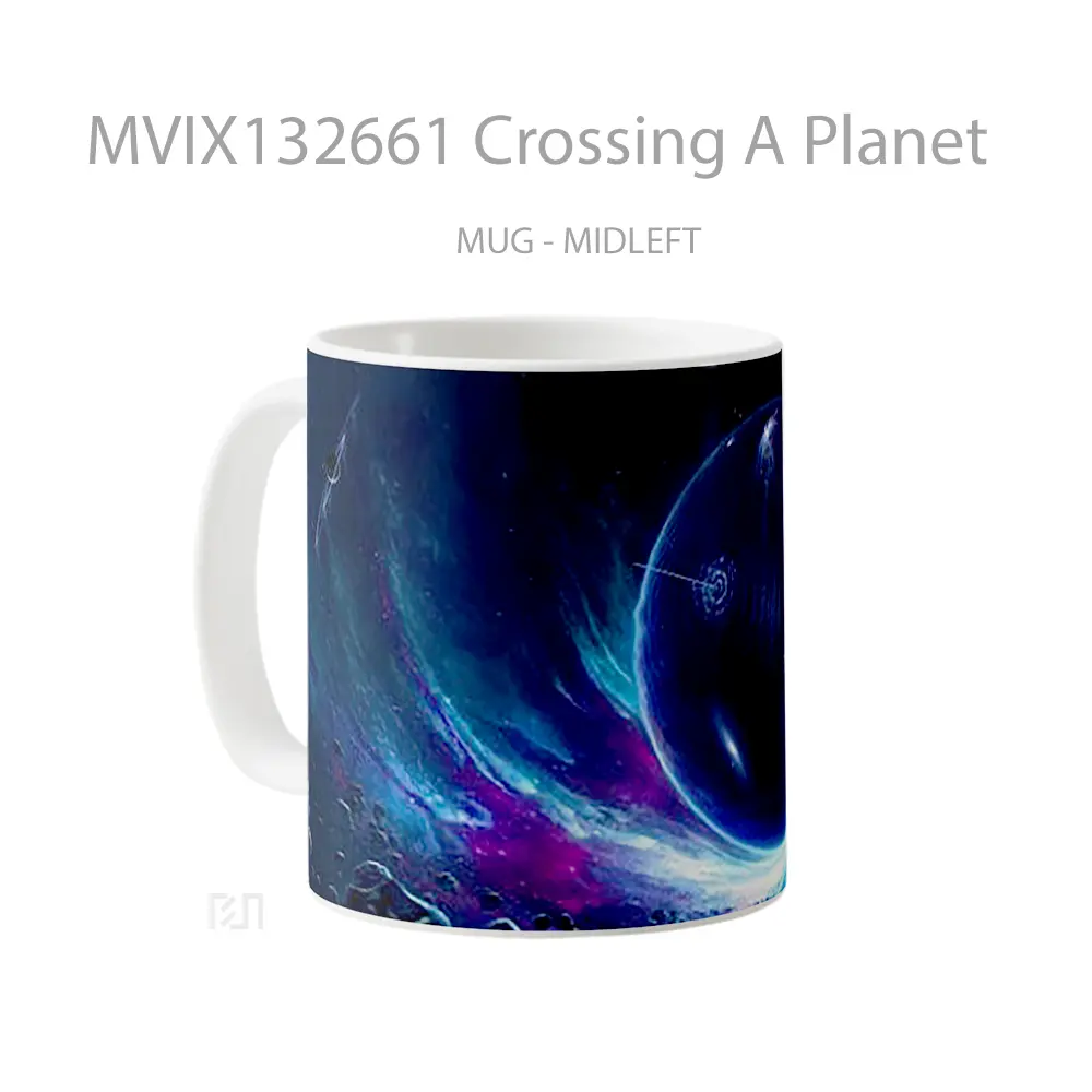 Mug Crossing A Planet Gelas Astronomi - All-side / Desain