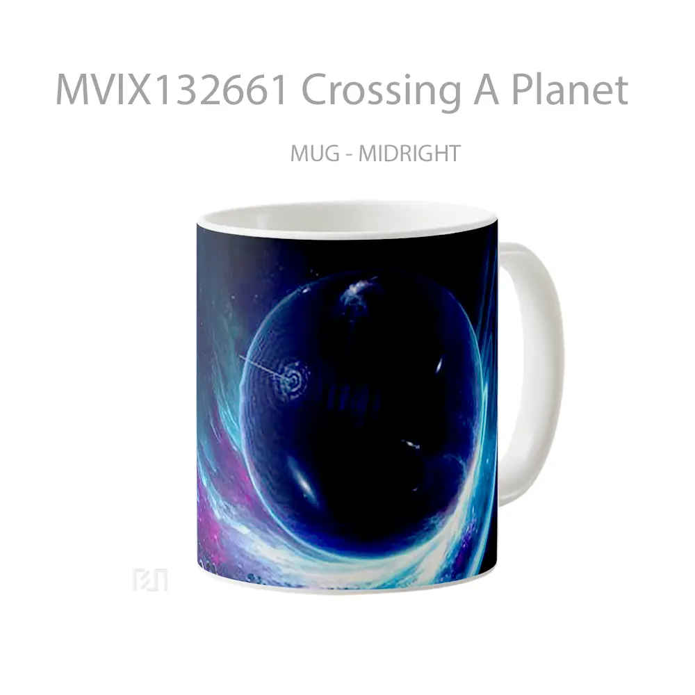 Mug Crossing A Planet Gelas Astronomi - All-side / Desain