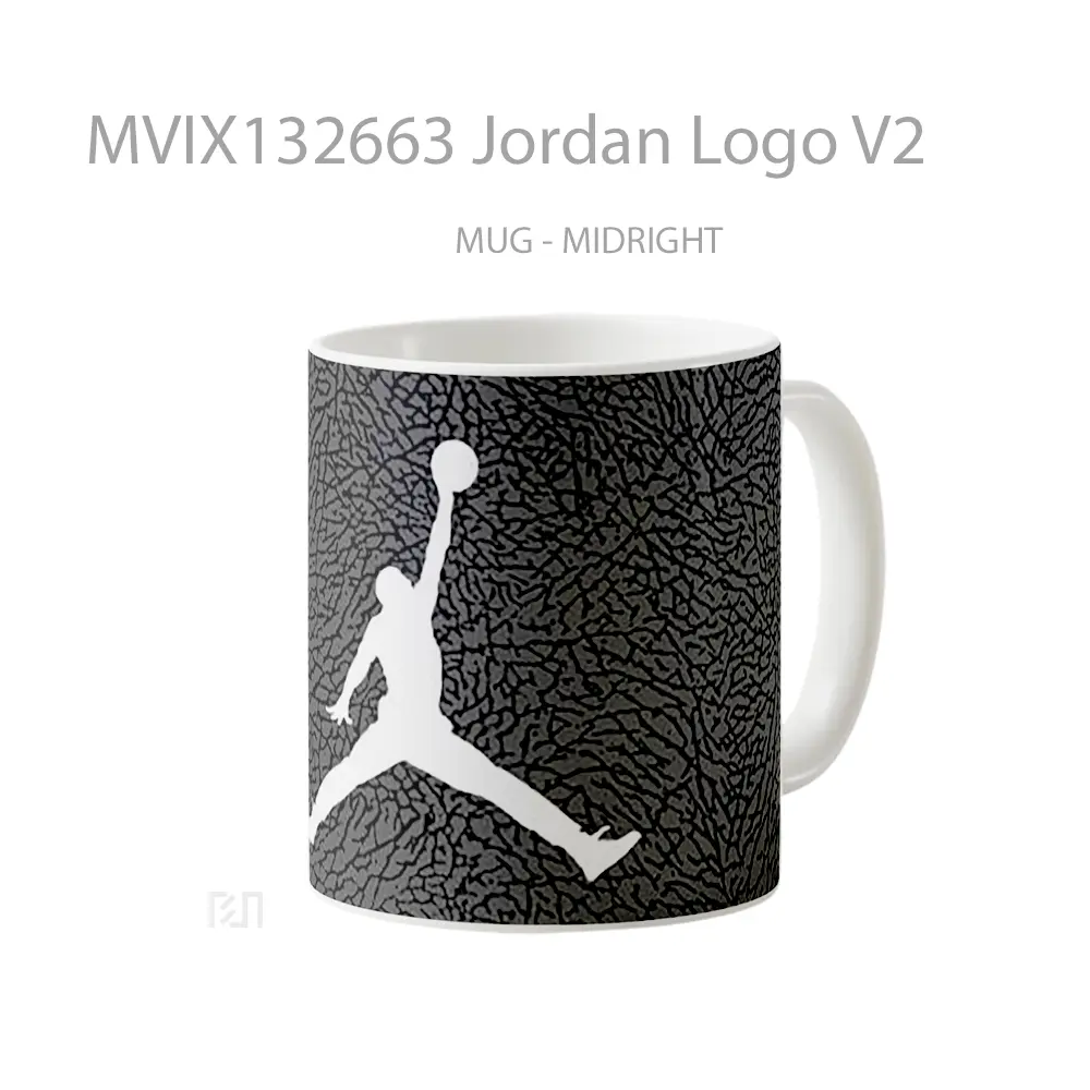Mug Jordan Logo V2 Gelas Keramik Unik - All-side / Desain