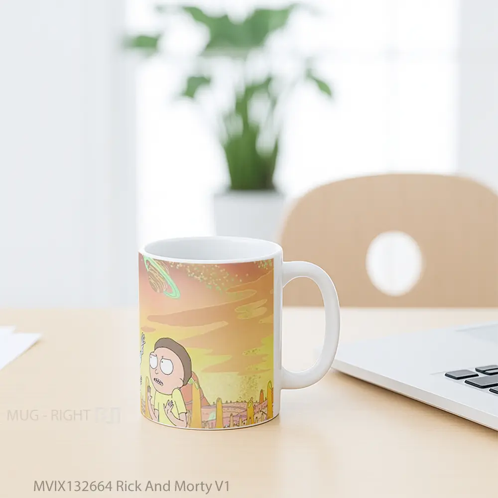 Mug Rick And Morty V1 Gelas Kartun - All-side / Desain