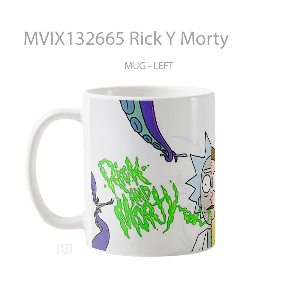 Mug Rick Y Morty Gelas Keramik Unik - All-side / Desain