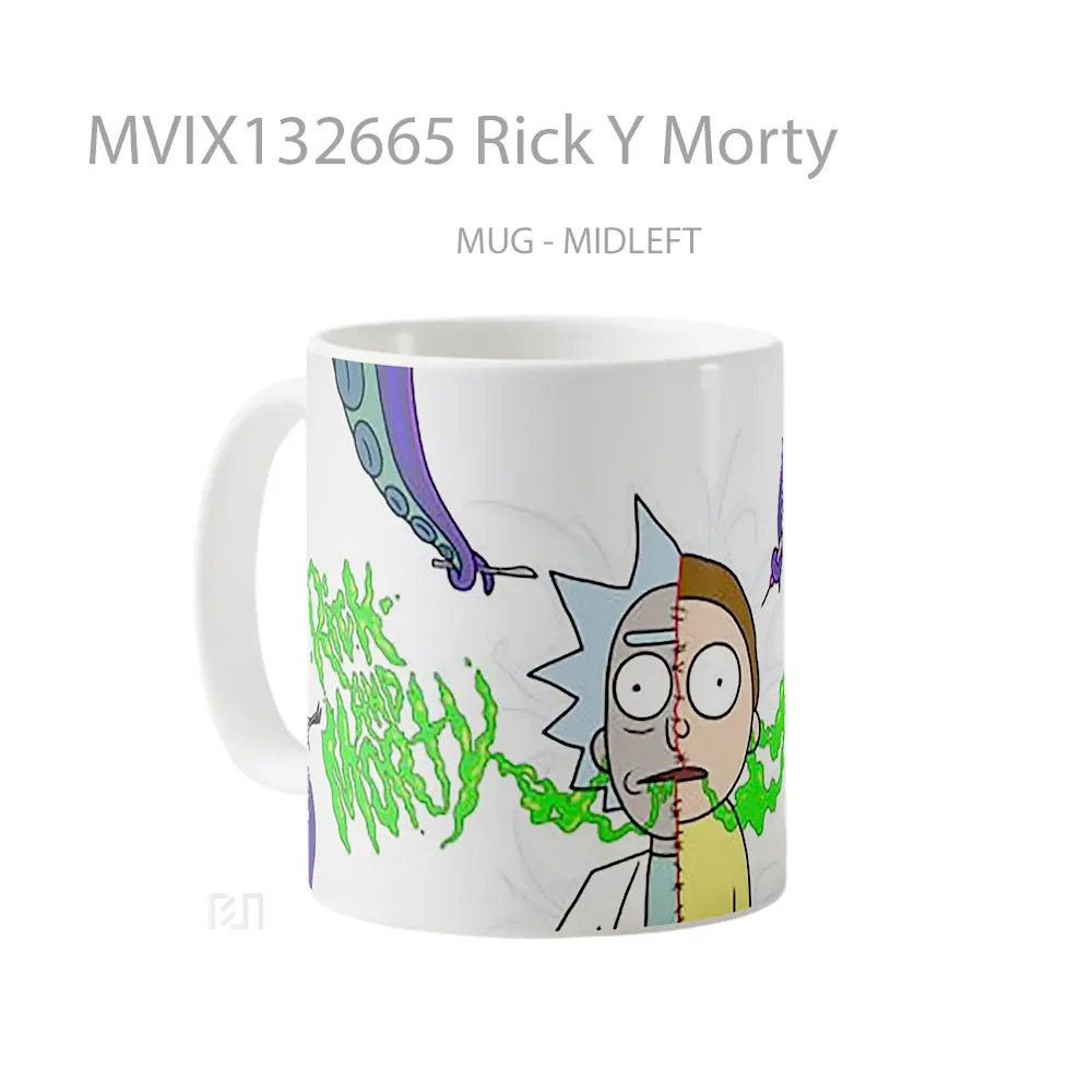 Mug Rick Y Morty Gelas Keramik Unik - All-side / Desain