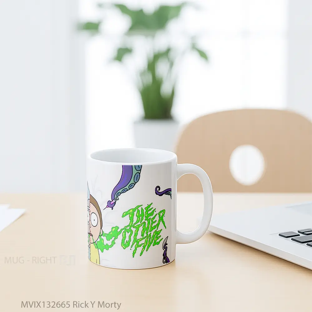 Mug Rick Y Morty Gelas Keramik Unik - All-side / Desain