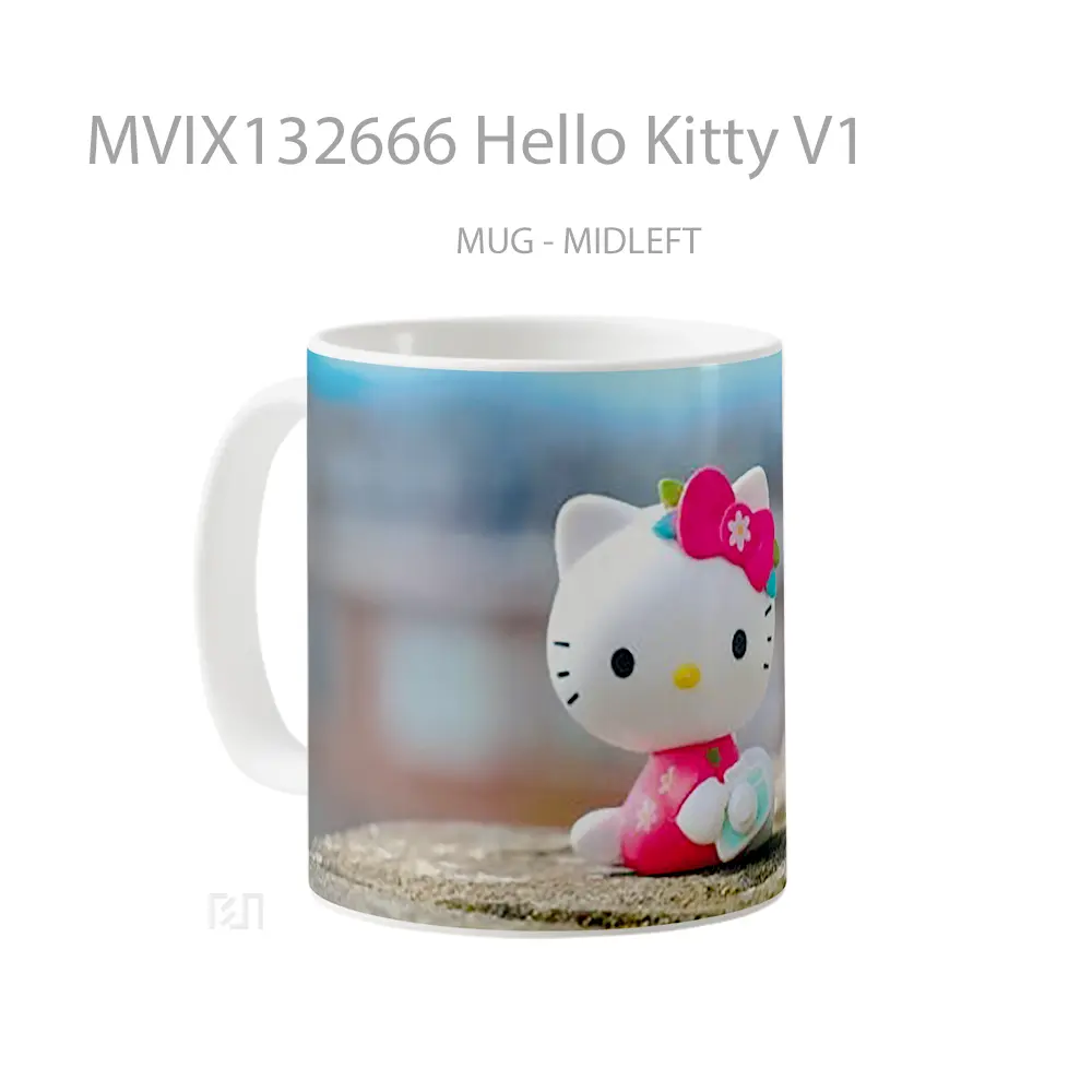 Mug Hello Kitty V1 Gelas Keramik Unik - All-side / Desain