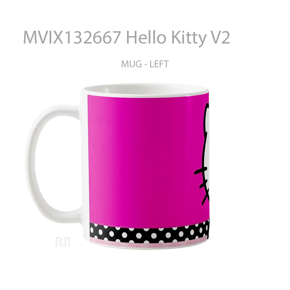 Mug Hello Kitty V2 Gelas Keramik Unik - All-side / Desain
