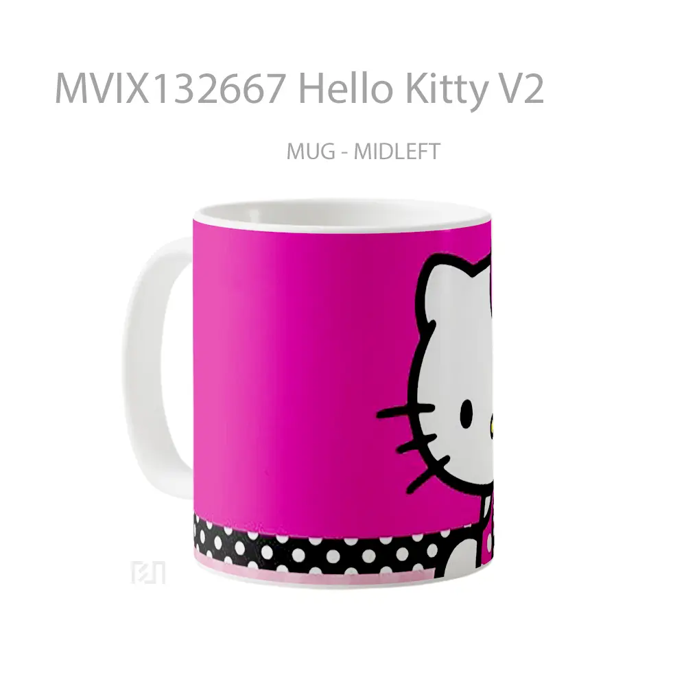 Mug Hello Kitty V2 Gelas Keramik Unik - All-side / Desain
