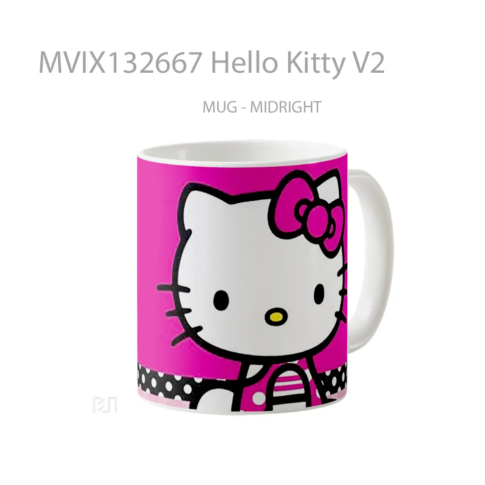 Mug Hello Kitty V2 Gelas Keramik Unik - All-side / Desain