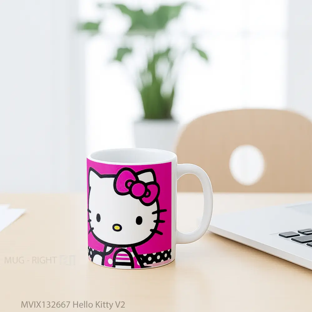 Mug Hello Kitty V2 Gelas Keramik Unik - All-side / Desain