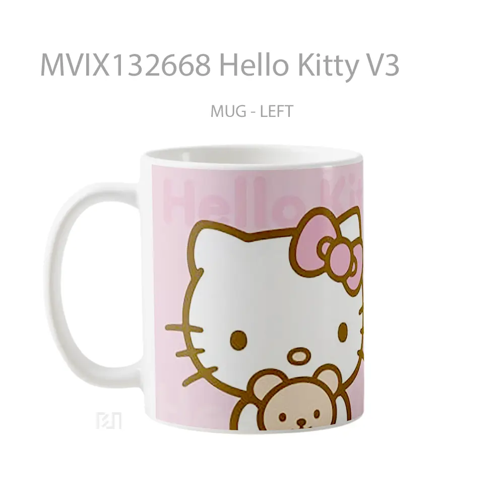 Mug Hello Kitty V3 Gelas Keramik Unik - All-side / Desain