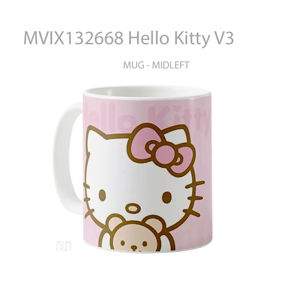 Mug Hello Kitty V3 Gelas Keramik Unik - All-side / Desain