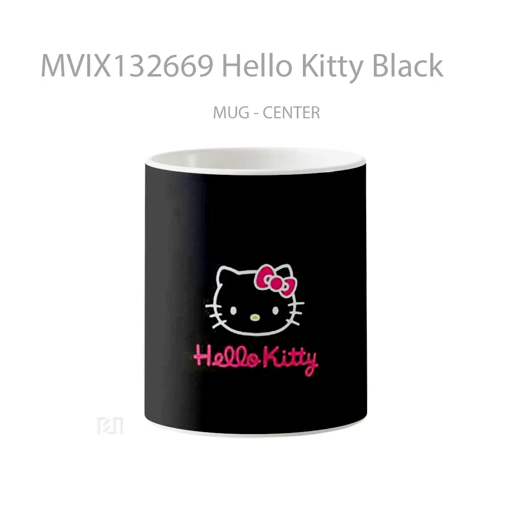 Mug Hello Kitty Black Gelas Keramik Unik