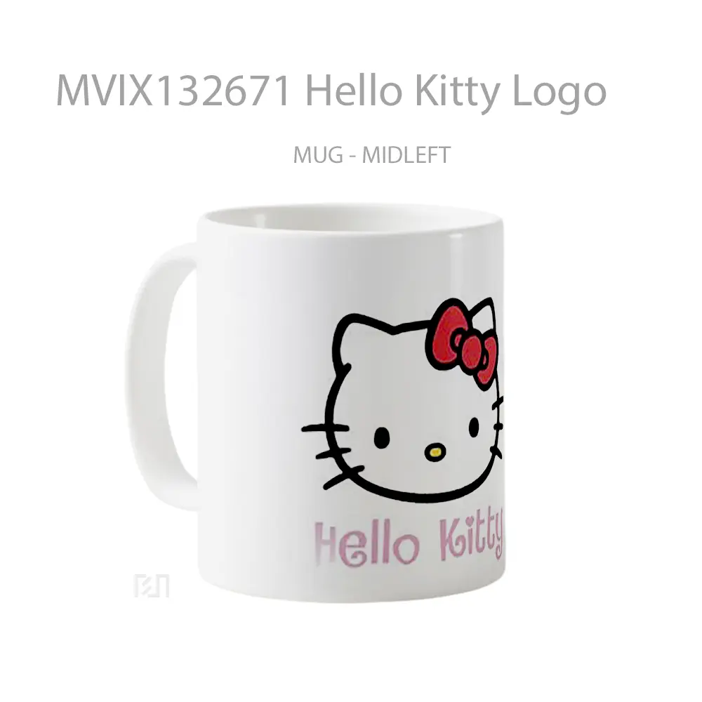 Mug Hello Kitty Logo Gelas Keramik Unik - All-side / Desain