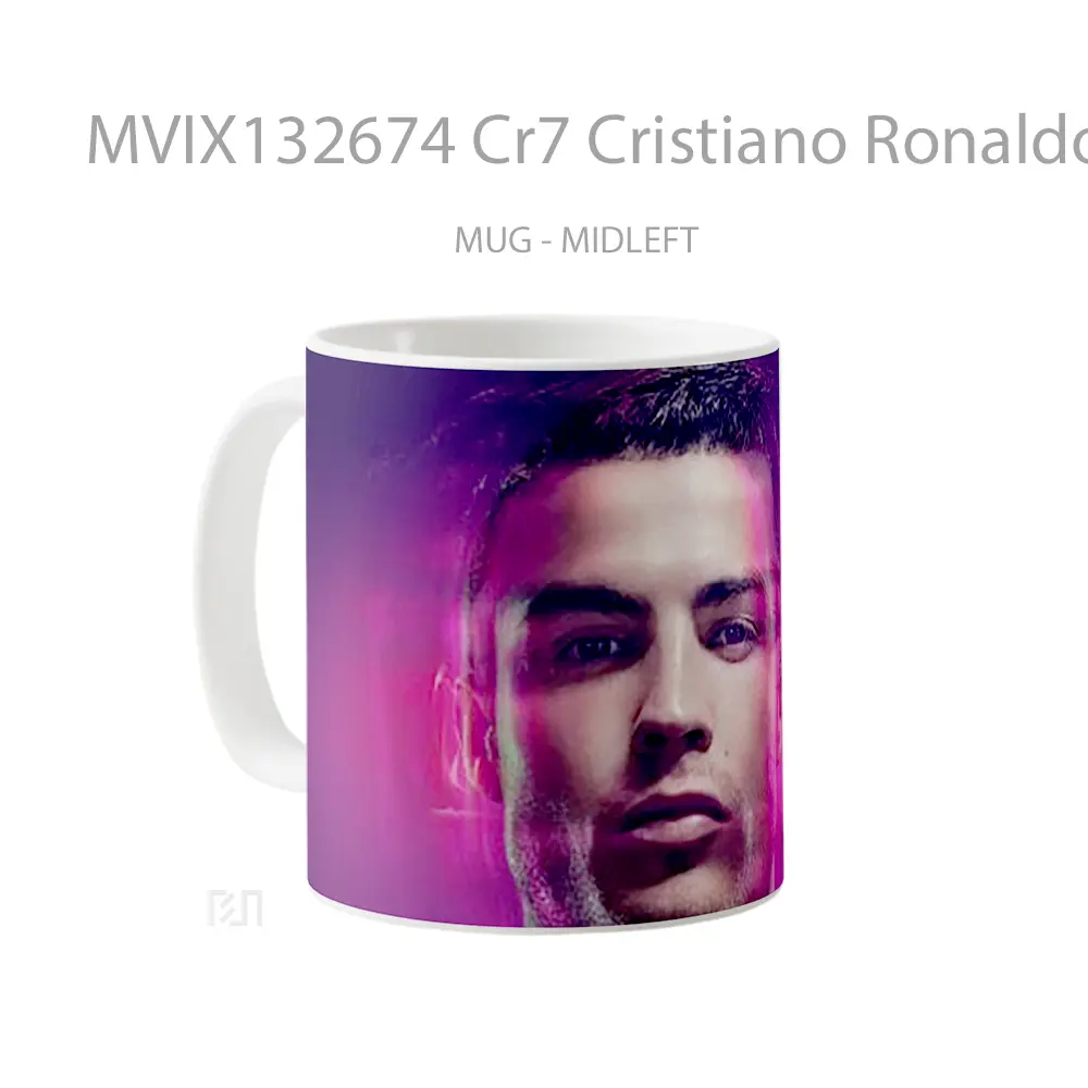 Mug Cr7 Cristiano Ronaldo Gelas Keramik Unik - All-side / Desain