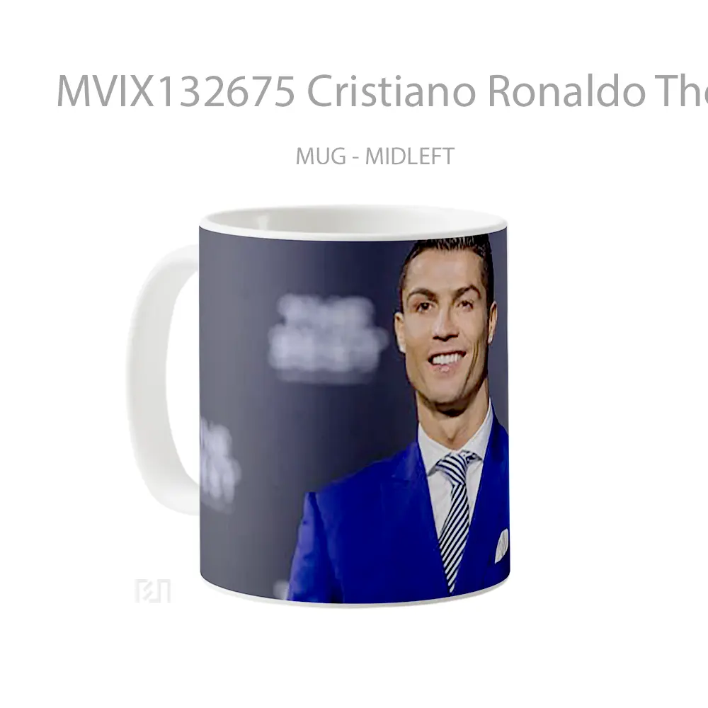 Mug Cristiano Ronaldo The Best Gelas Keramik Unik - All-side / Desain