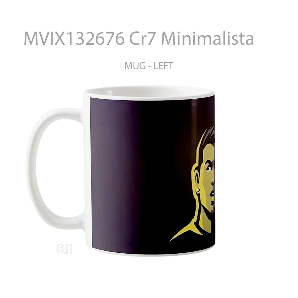 Mug Cr7 Minimalista Gelas Keramik Unik - All-side / Desain