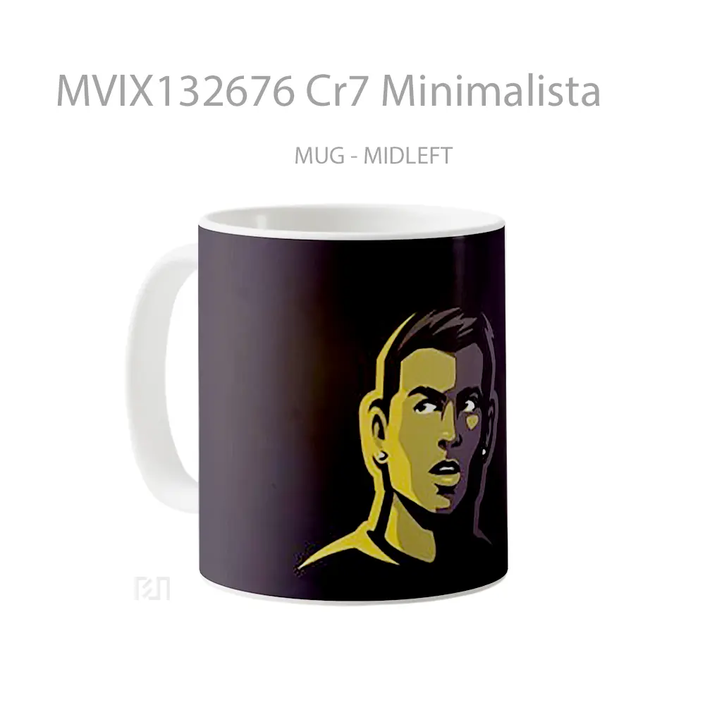 Mug Cr7 Minimalista Gelas Keramik Unik - All-side / Desain
