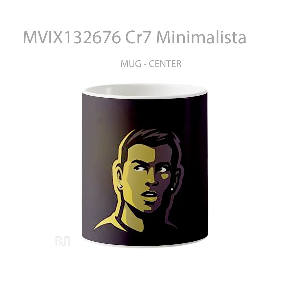 Mug Cr7 Minimalista Gelas Keramik Unik
