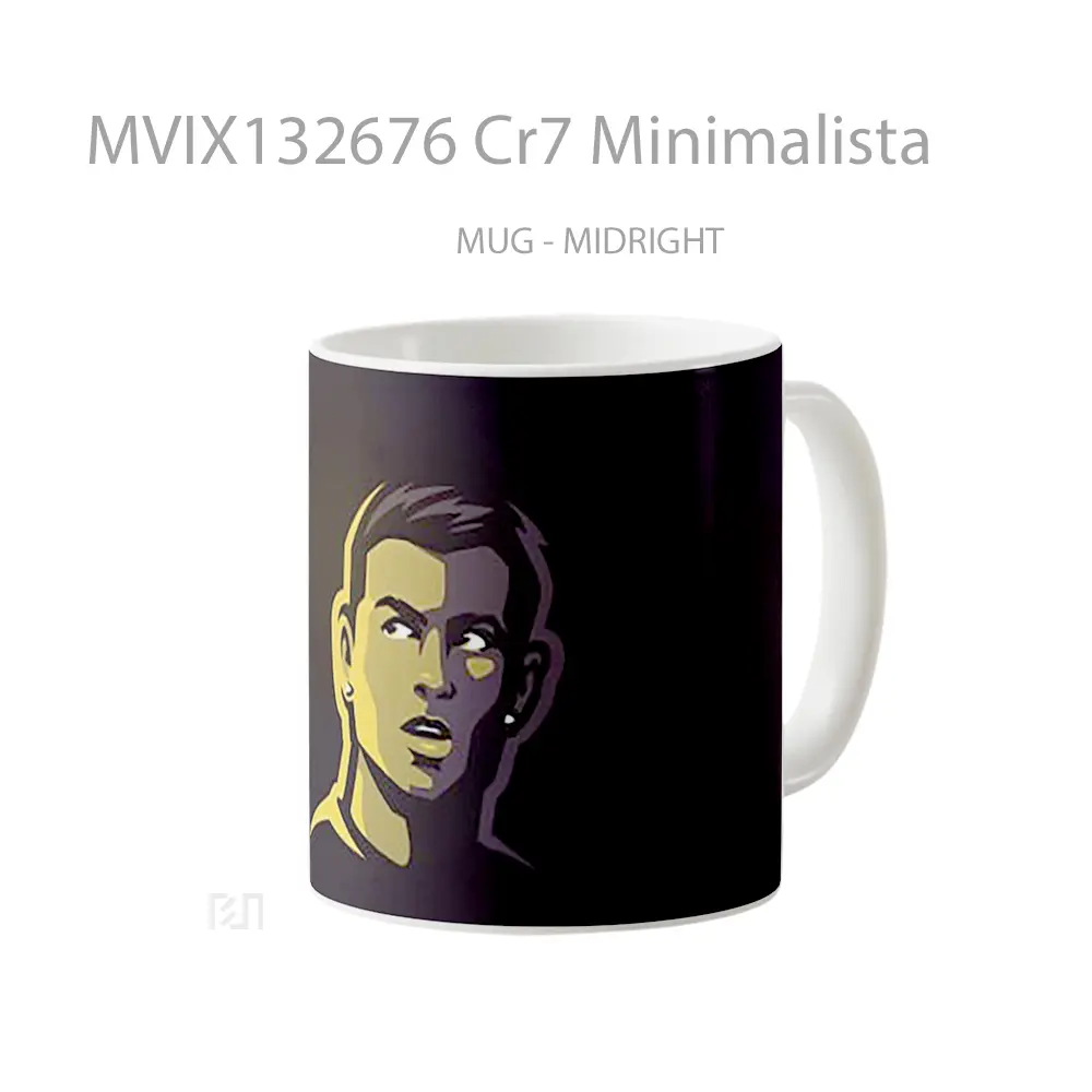 Mug Cr7 Minimalista Gelas Keramik Unik - All-side / Desain