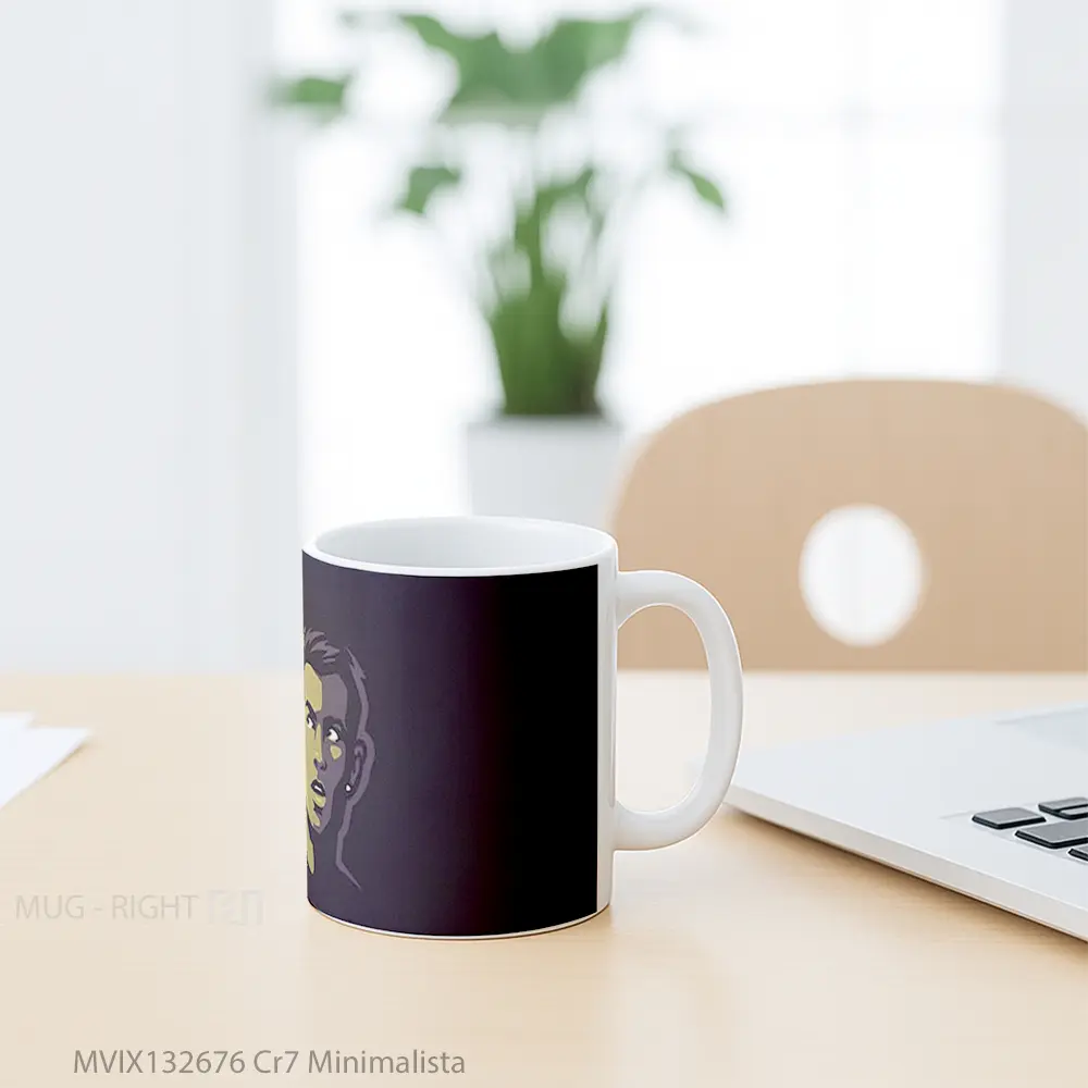 Mug Cr7 Minimalista Gelas Keramik Unik - All-side / Desain
