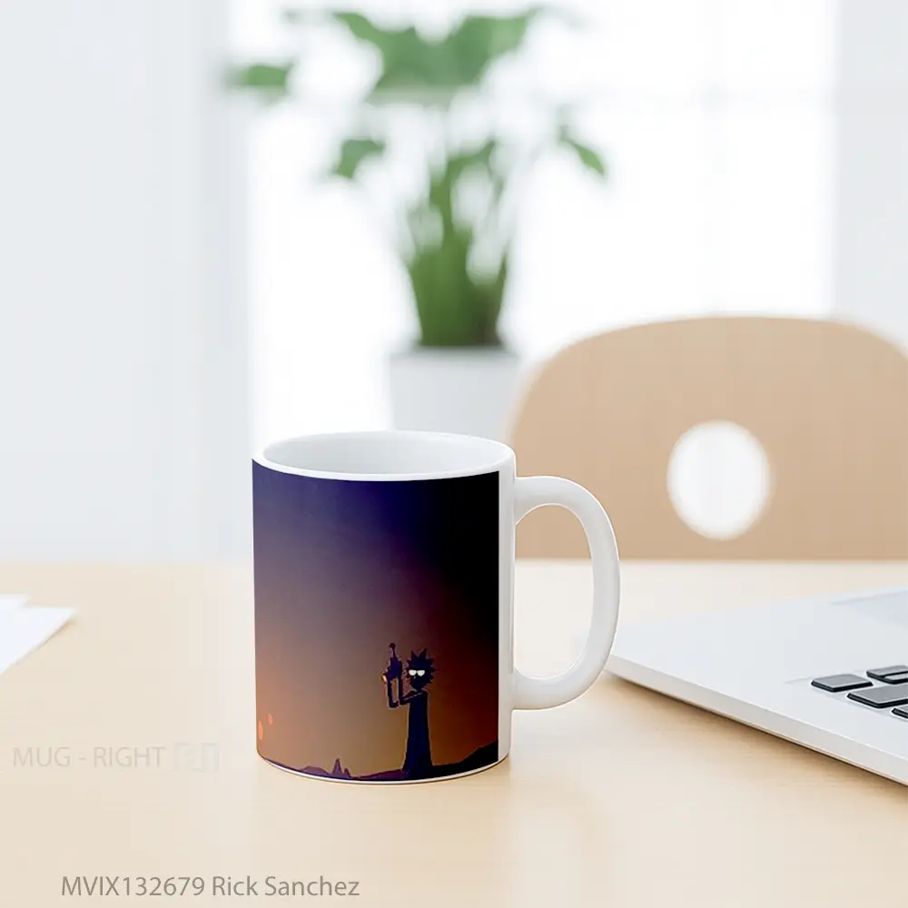 Mug Rick Sanchez Gelas Keramik Unik - All-side / Desain