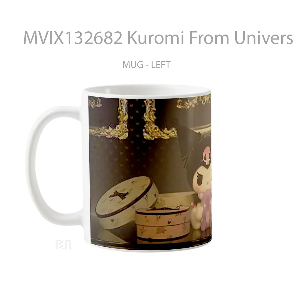 Mug Kuromi From Universo My Melody Hello Kitty V1 Gelas Keramik Unik - All-side / Desain