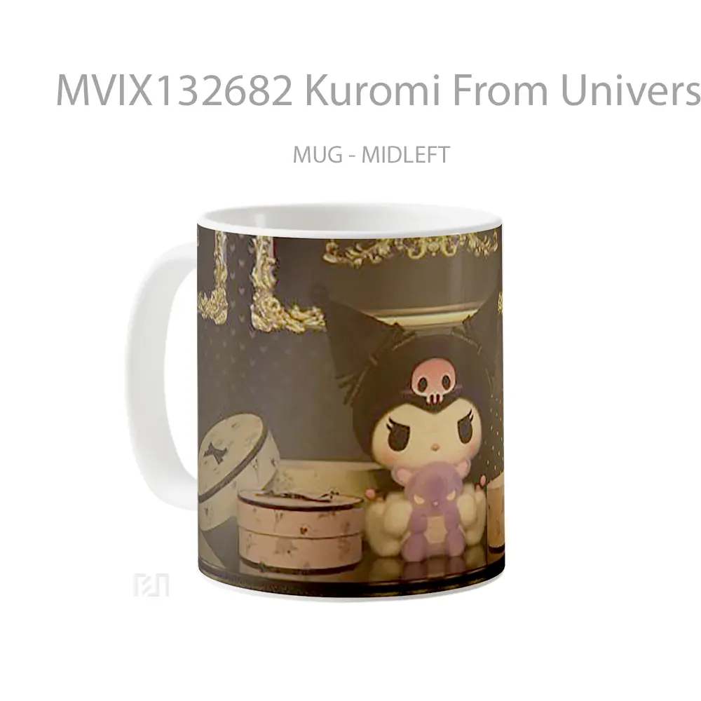 Mug Kuromi From Universo My Melody Hello Kitty V1 Gelas Keramik Unik - All-side / Desain
