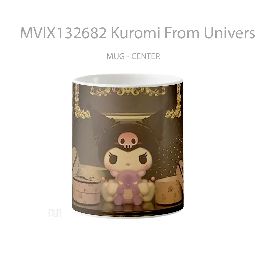 Mug Kuromi From Universo My Melody Hello Kitty V1 Gelas Keramik Unik