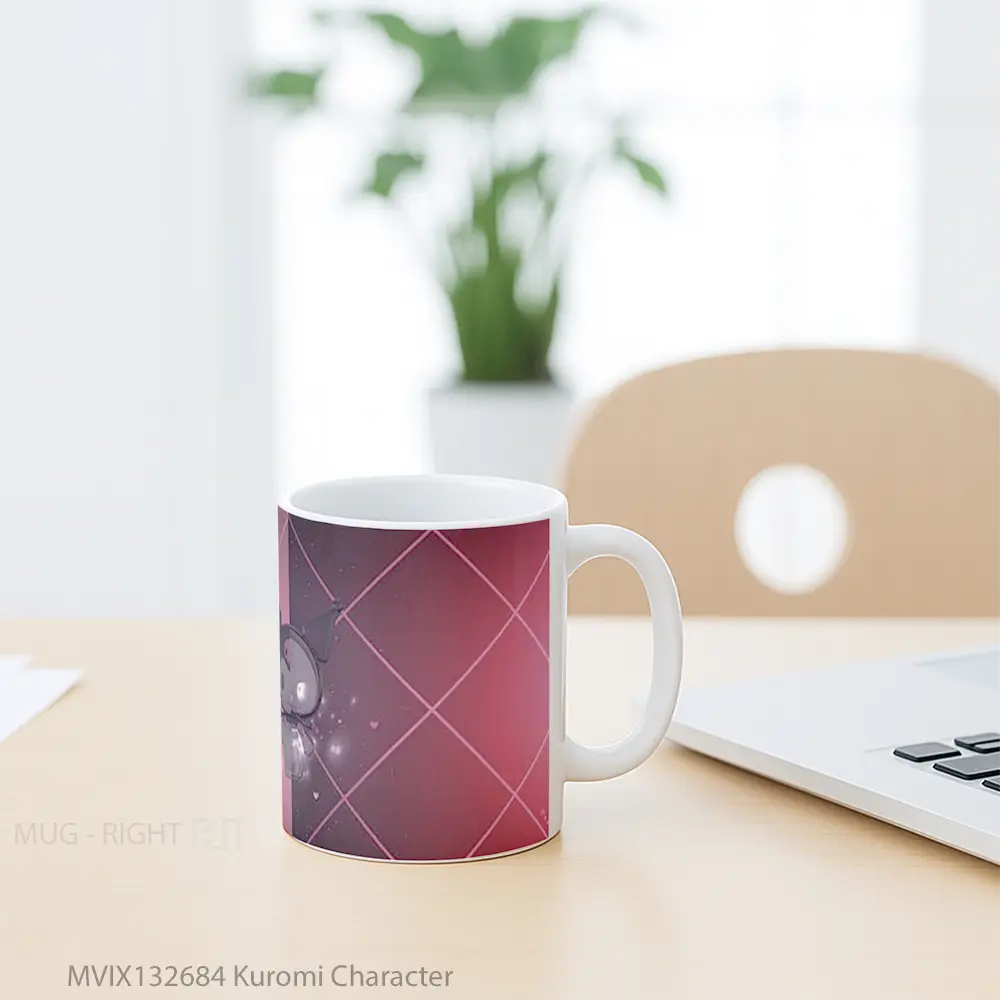 Mug Kuromi Character Gelas Keramik Unik - All-side / Desain